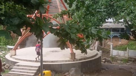 hot spring tourist spot and there is a therapy
