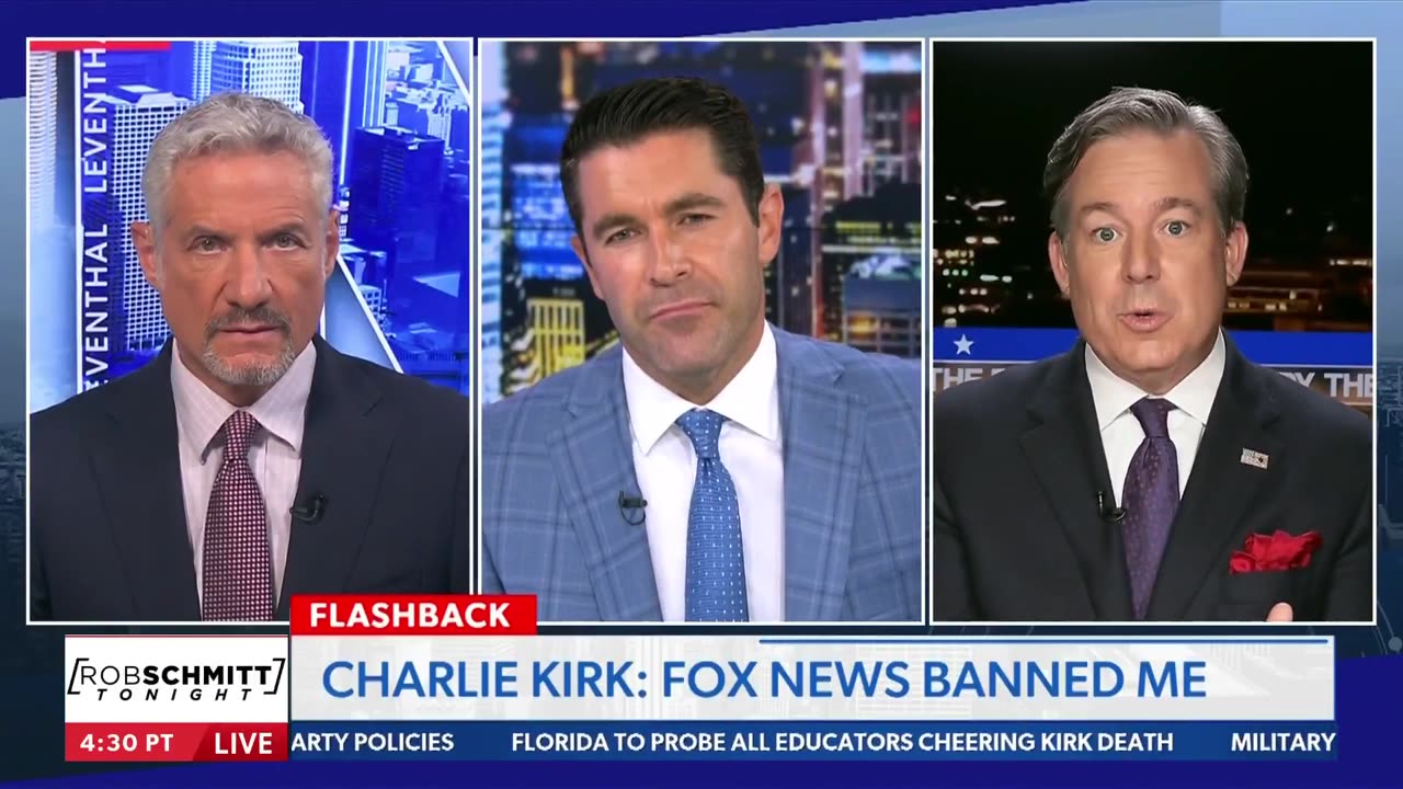 Rob Schmitt, Ed Henry & Rick Leventhal talk about Fox shunning Charlie.