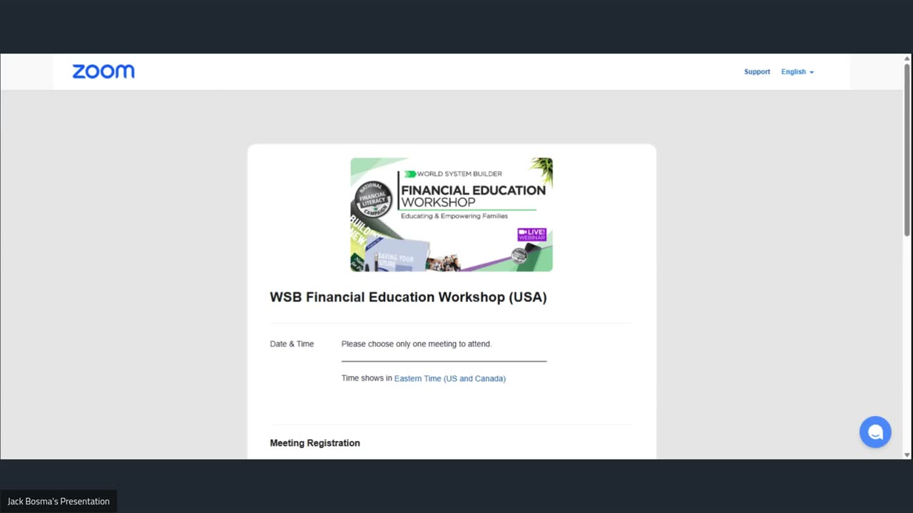 WSB National Workshops