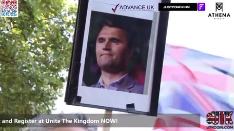Tommy Robinson and British Patriots Honor Charlie Kirk, Bagpipes and All