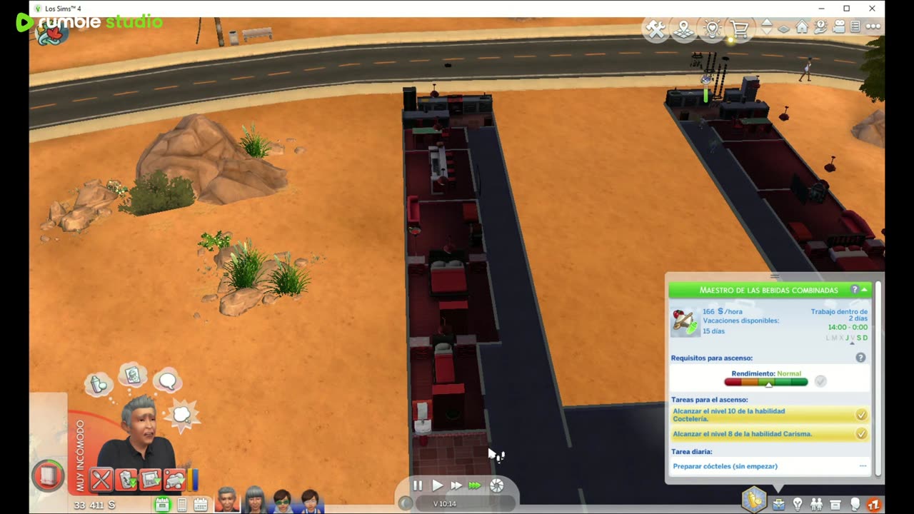 Sims 4 reto casas y profesiones