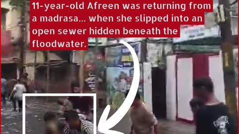 Gorakhpur Shock: 11-Year-Old Girl Dies After Falling into Open Drain on Flooded Road