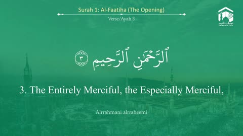Quran 1 | Surah Al-Fatiha Recitation by Sheikh Saud Ash Shuraim with English Translation