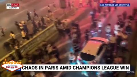 Paris celebration turns violent