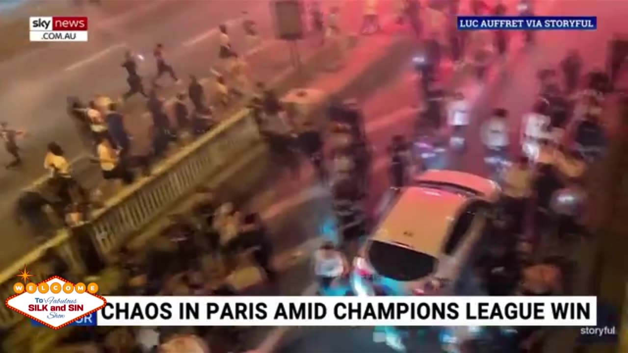 Paris celebration turns violent