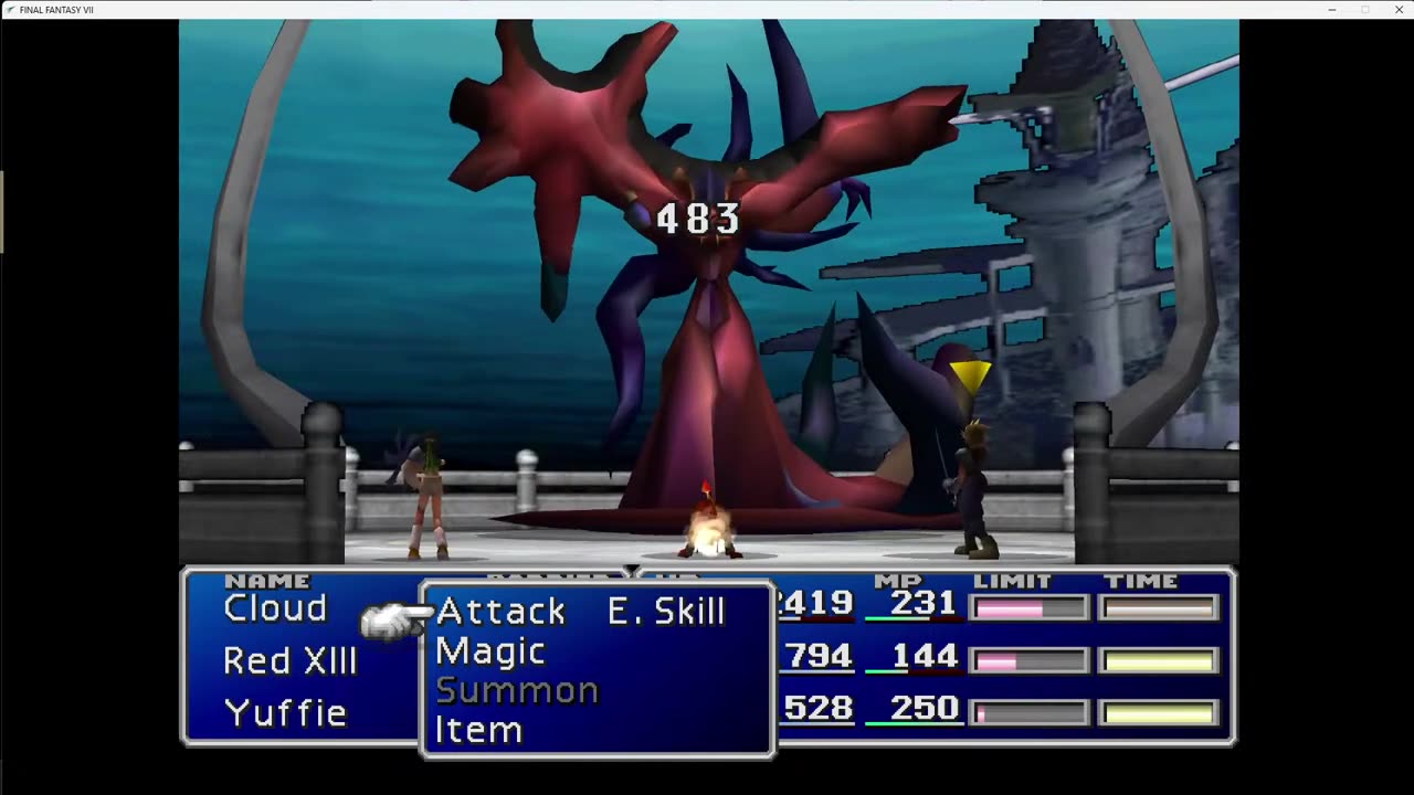 Final Fantasy VII Part 14: End of Disc1 and snow boarding