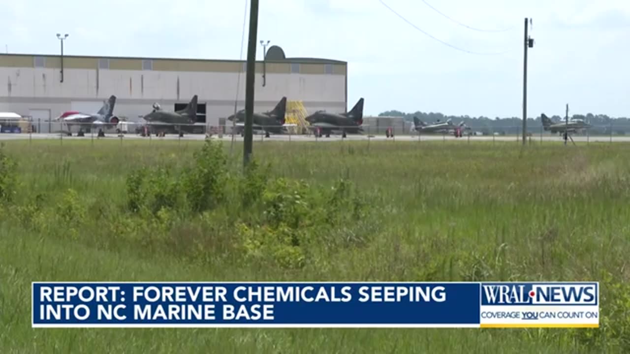 Forever chemicals seeping into NC marine base