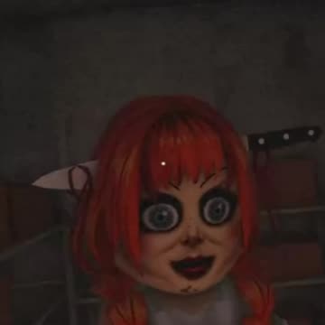 the scariest doll! Annabelle! She came for us) #roblox #crazy #horror #gaming #scary #creepy #comedy