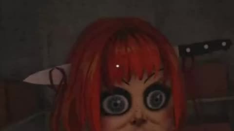 the scariest doll! Annabelle! She came for us) #roblox #crazy #horror #gaming #scary #creepy #comedy