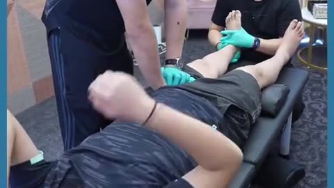 This man suffered from ankle problem for years