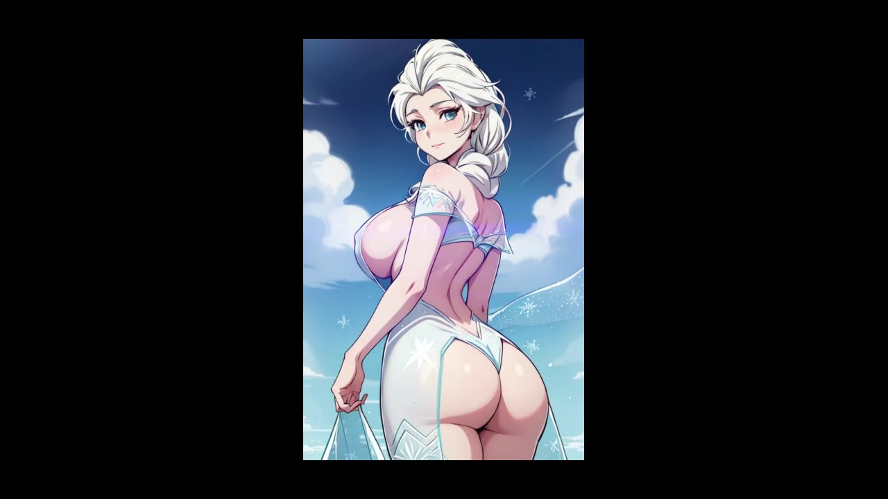 Elsa in winterbed Photo shoot