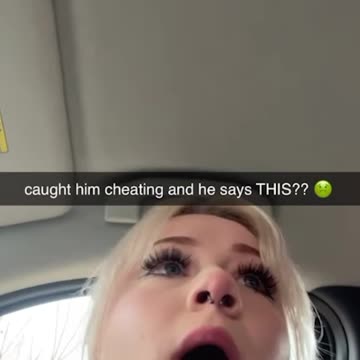 WORST excuse for cheating...