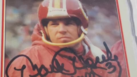 Mark Moseley Autograph , #httr #redskins