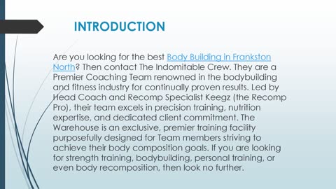 Best Body Building in Frankston North