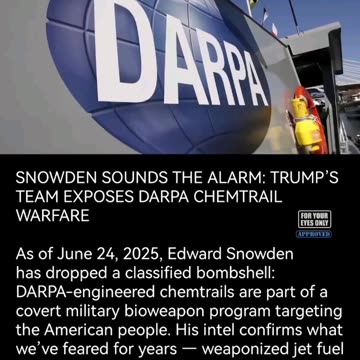 DARPA concealing toxins in the jet fuel⁉️ READ⬇️