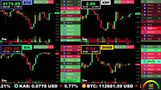 🟢 Ethereum, XRP, Solana, and Dogecoin | LIVE Crypto Prices & Charts 24/7 🔴