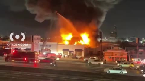 HOUSTON TEXAS RUG MART ON FIRE