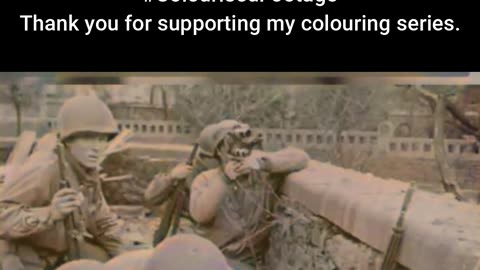 WWII Combat Cameramen in Action #ColourisedHistory