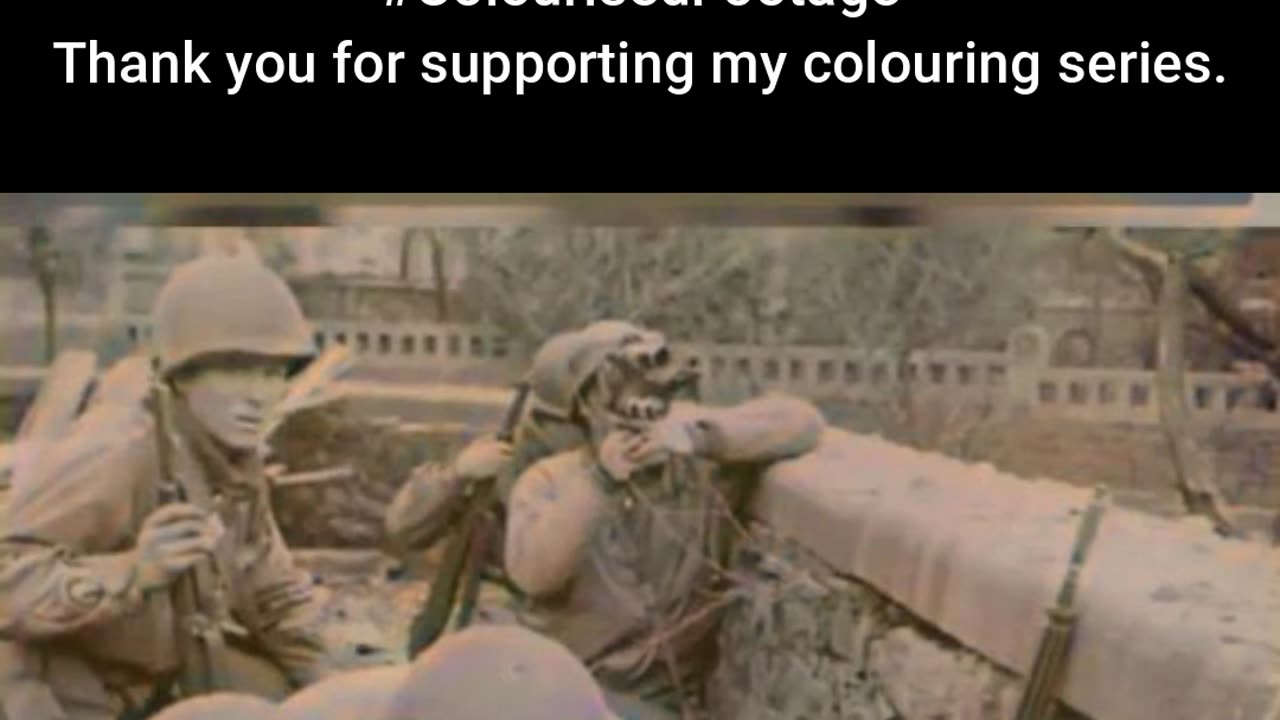 WWII Combat Cameramen in Action #ColourisedHistory