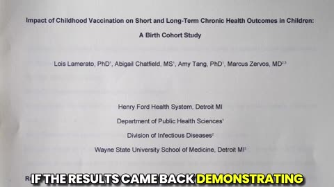 🚨BREAKING: Henry Ford Vaxxed vs. Unvaxxed Study...