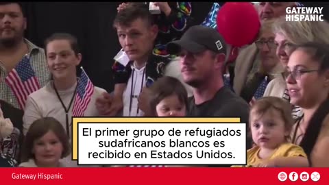 Llegan los primeros refugiados sudafricanos a Estados Unidos en busca de libertad y seguridad.