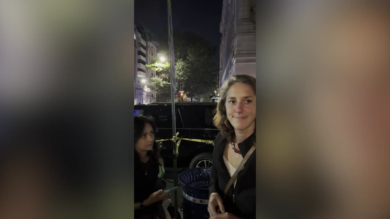 Trump unfazed by loud protesters at DC dinner outing
