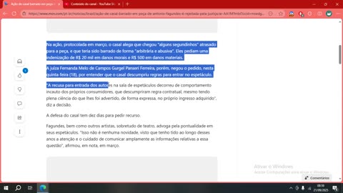 Ação de casal barrado em peça de Antonio Fagundes é rejeitada pela Justiça