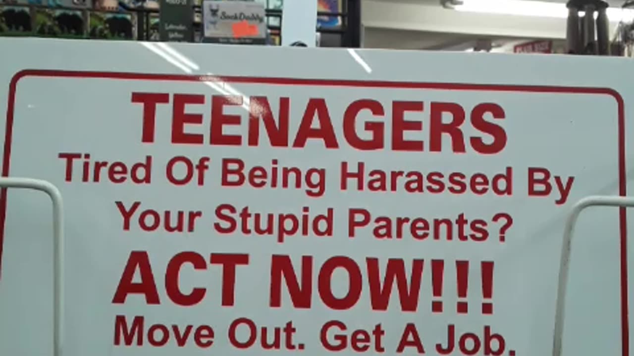 Parents, does this sign apply to you