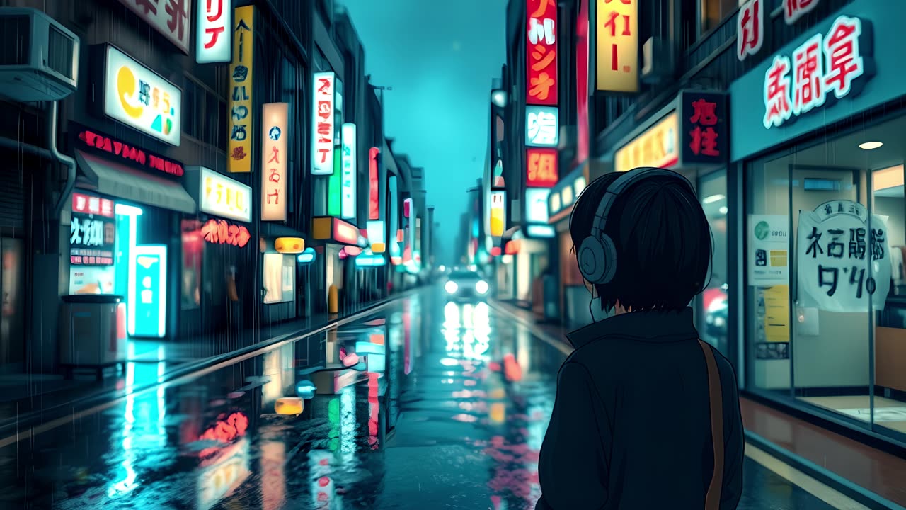 Lost in the Tokyo Rain: A Lo-Fi Adventure