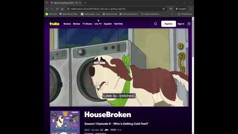 Housebroken - Who's Got Cold Feet? Tubi Audio Description