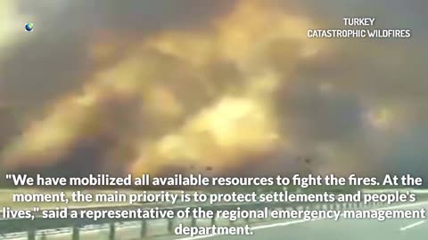 Des incendies de forêt ravagent la Turquie, la situation est au bord du désastre