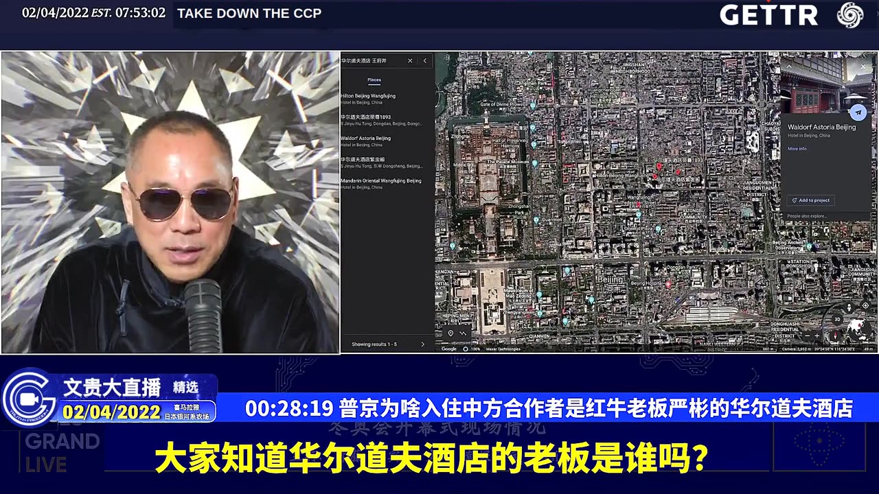 （八）普京为啥入住中方合作者是红牛老板严彬的华尔道夫酒店【2022年02月04日文貴大直播精选】