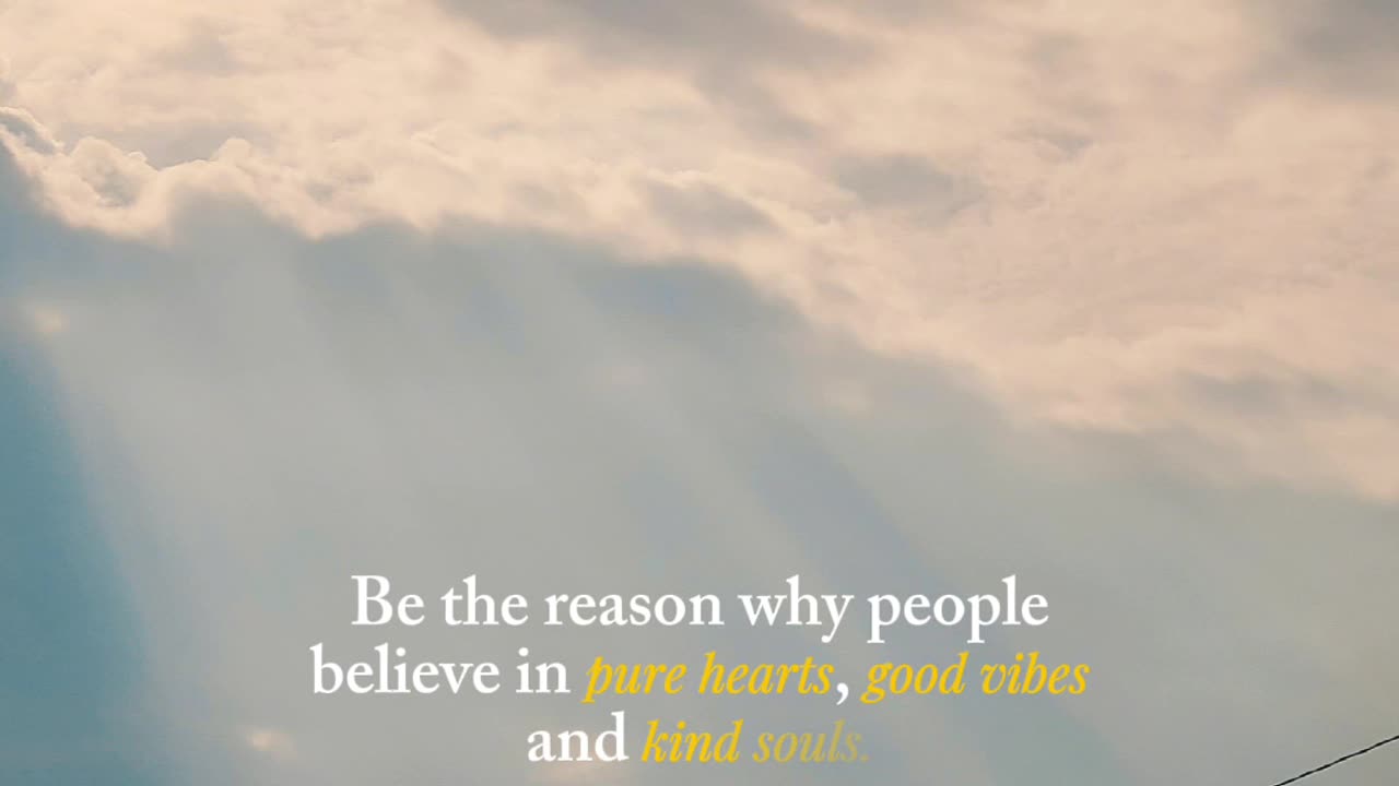 Be a good person