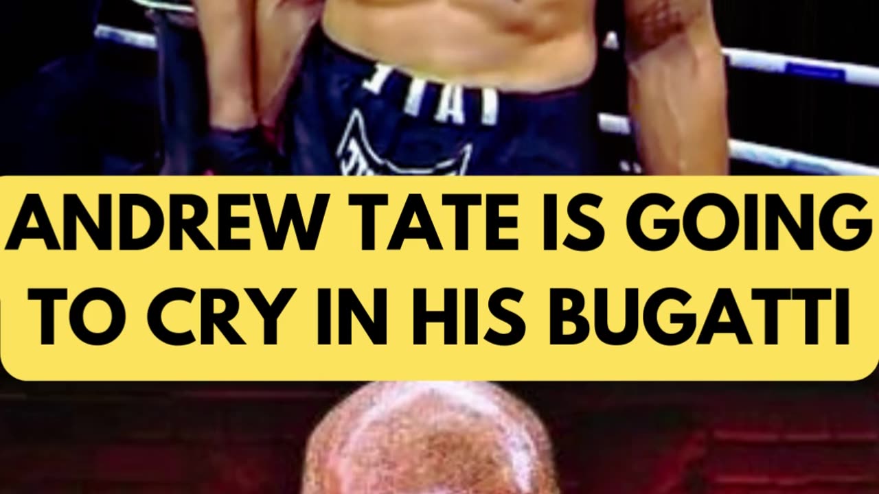 Andrew Tate's body language lacks confidence.