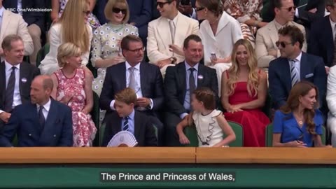 The Waleses take Wimbledon! Kate, Wills, George & Charlotte at final