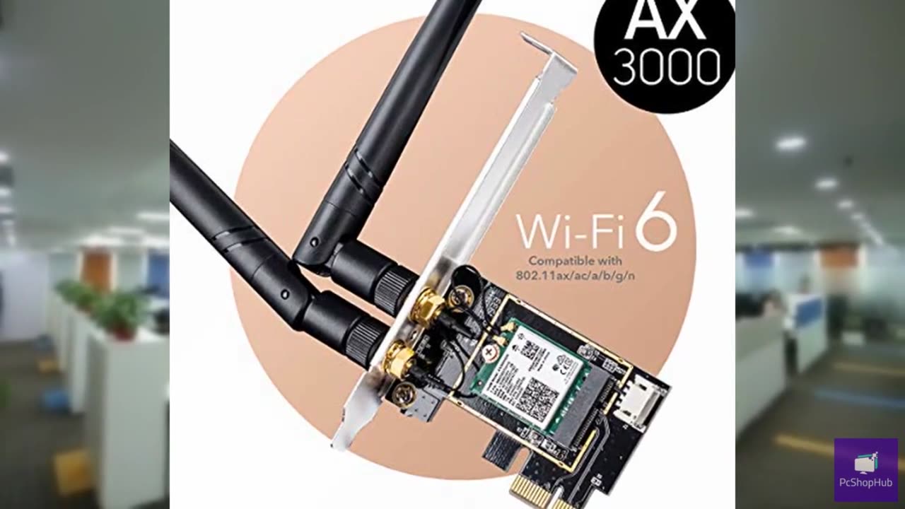 Cudy New AX3000 Wireless WiFi 6 PCIe Card for PC, Bluetooth 5.2, AX200, 3000Mbps