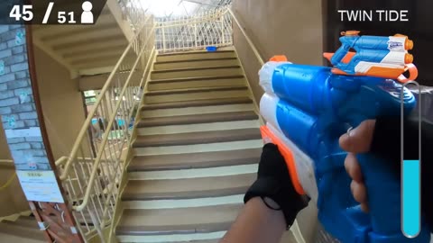 Nerf War | Water Park & SPA Battle 4 (Nerf First Person Shooter)