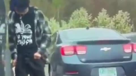 A liberal man was caught st*bbing a Tesla’s tire..