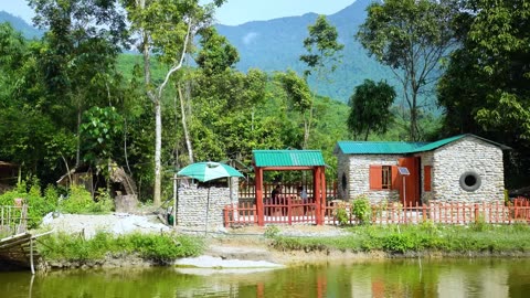 120 Days To Building A Solid Stone House To Withstand Storms from Start To Finish