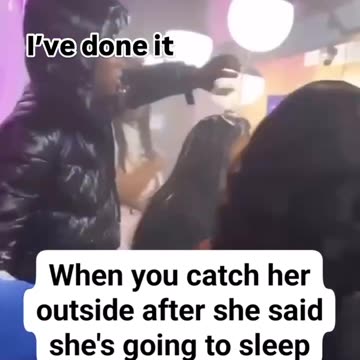 When you catch her outside after she said she's going to sleep 😭