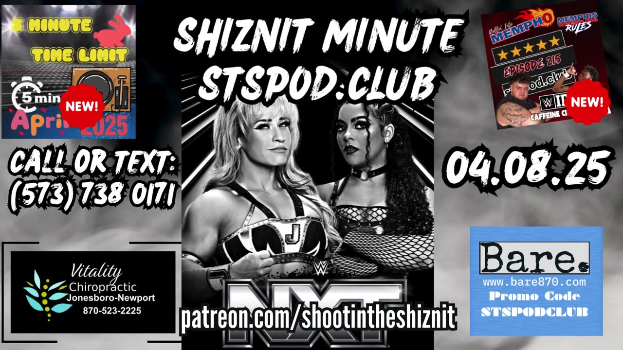 SHIZNIT MINUTE 04.08.25 -BT TALKS NXT!