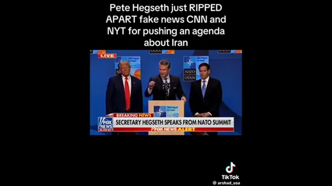 Hegseth - NATO - Fake News ..