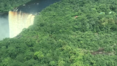 Aerial View of Kaieteur Falls in Guyana