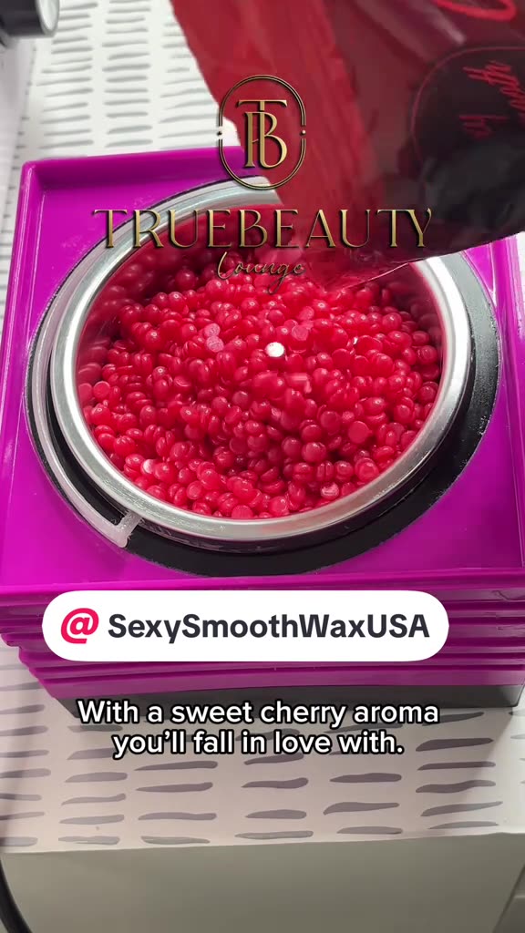 Sexy Smooth Cherry Desire Hard Wax Melt Demo | @trueblounge Waxing Tutorial