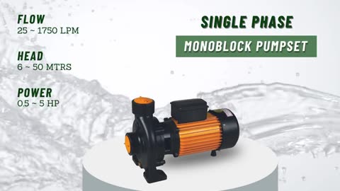 Efficient Monoblock Pumpset for Reliable Water Supply