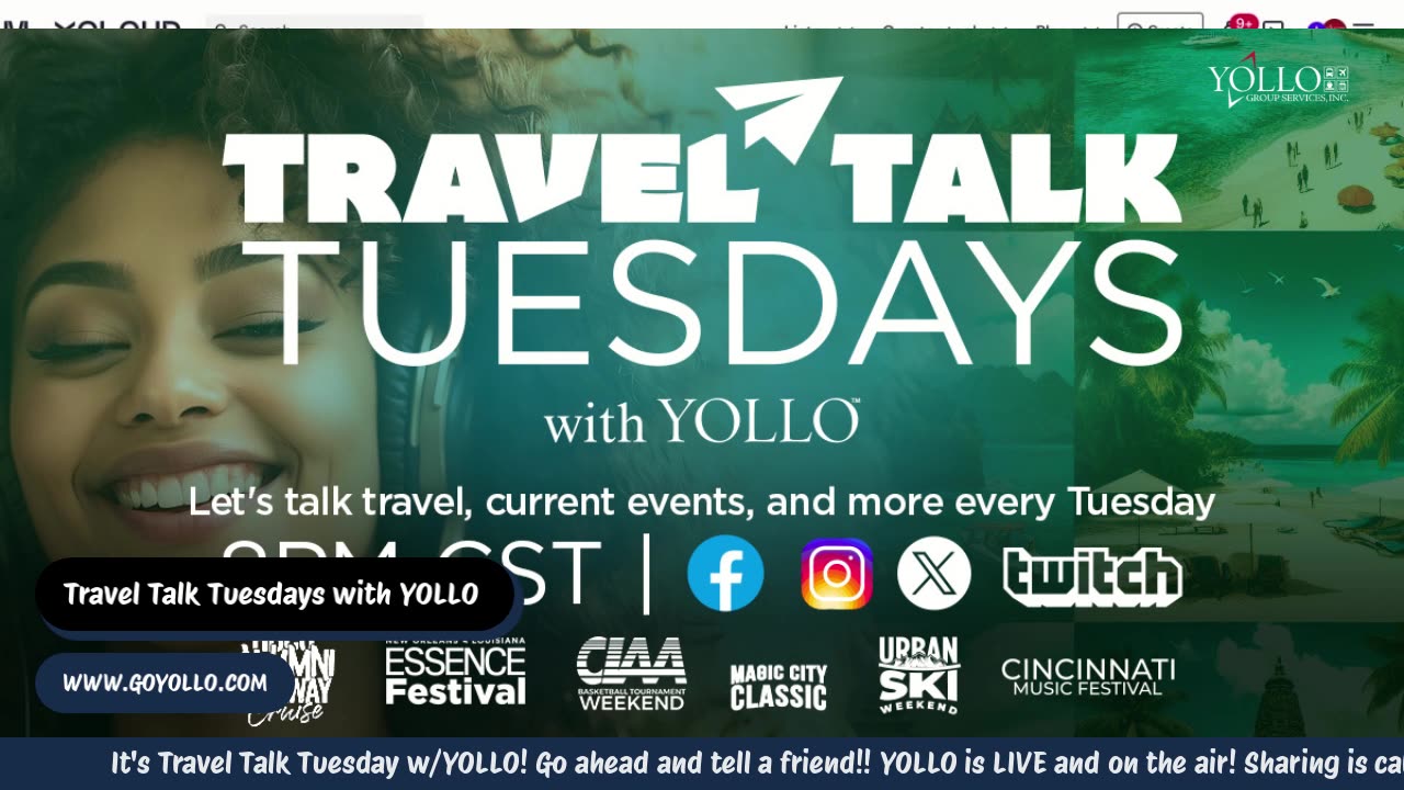 Travel Talk Tuesday with YOLLO - 9.02.2025 (LIVE)