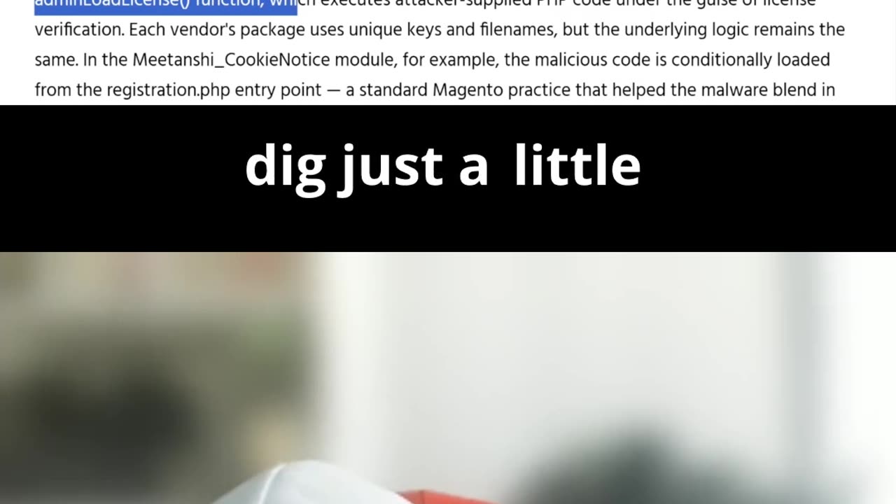 magento - trash tier code with trash tier security issues