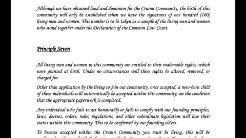 Lawful Charter - Cruinn Community