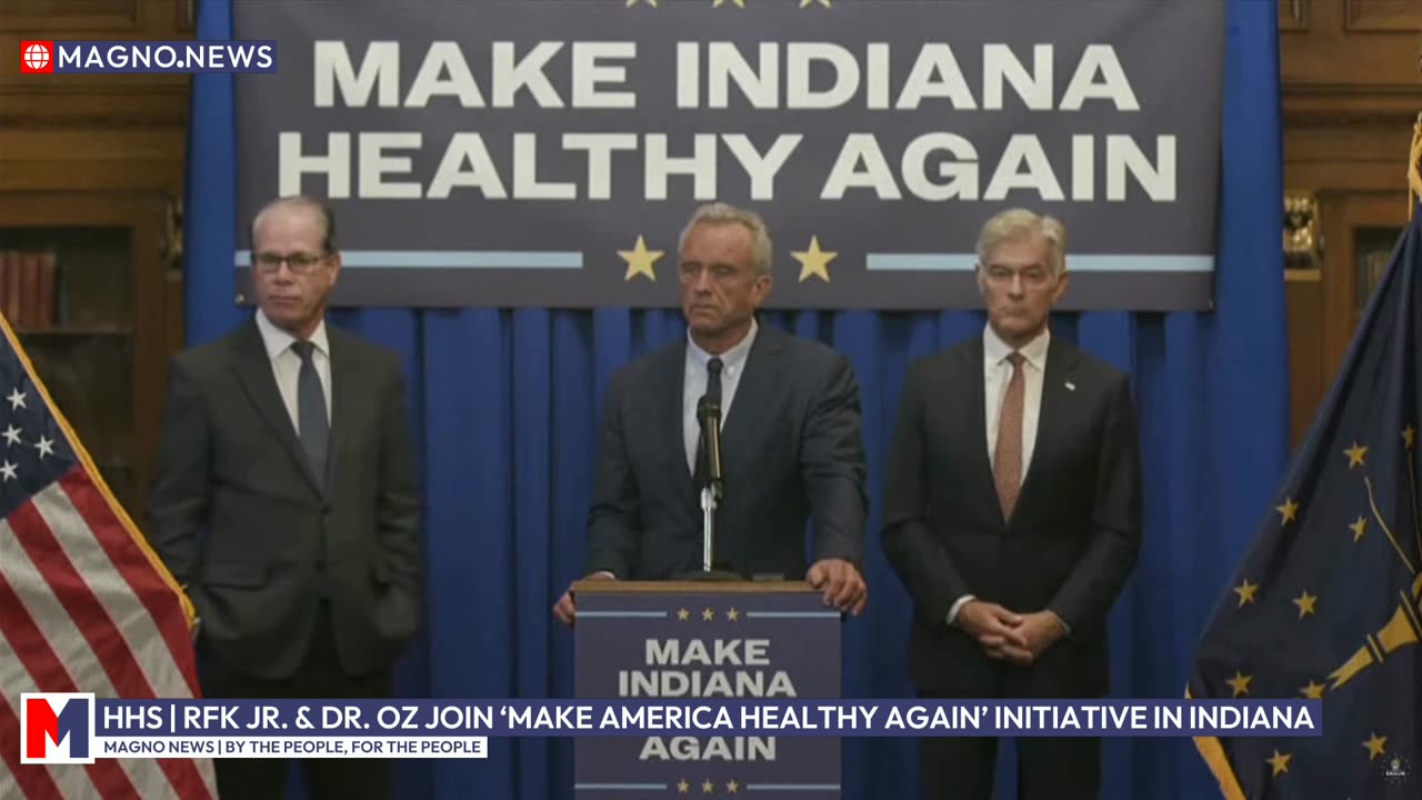 Robert F. Kennedy Jr. & Dr. Oz join Governor Mike Braun's MAHA Initiative in Indiana [LIVE]
