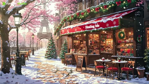 Winter Lofi in Night Coffee City ❄ | Healing Me 🎄 Official Christmas Music Video